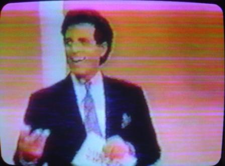 Peter trying to get the Whammy and Press Your Luck out of his system on Wipeout.